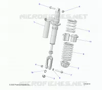 SUSPENSION, AMORTISSEUR AVANT MOUNTING, STANDARD/PREMIUM
