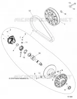SYSTÈME DE TRANSMISSION, SECONDARY CLUTCH