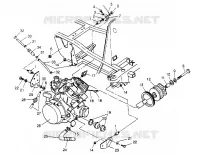 SUPPORT MOTEUR 2x4 400L W947540 (4926752675A008)