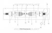 DRIVE TRAIN, DRIVE ARBRE DE TRANSMISSION ARRIERE