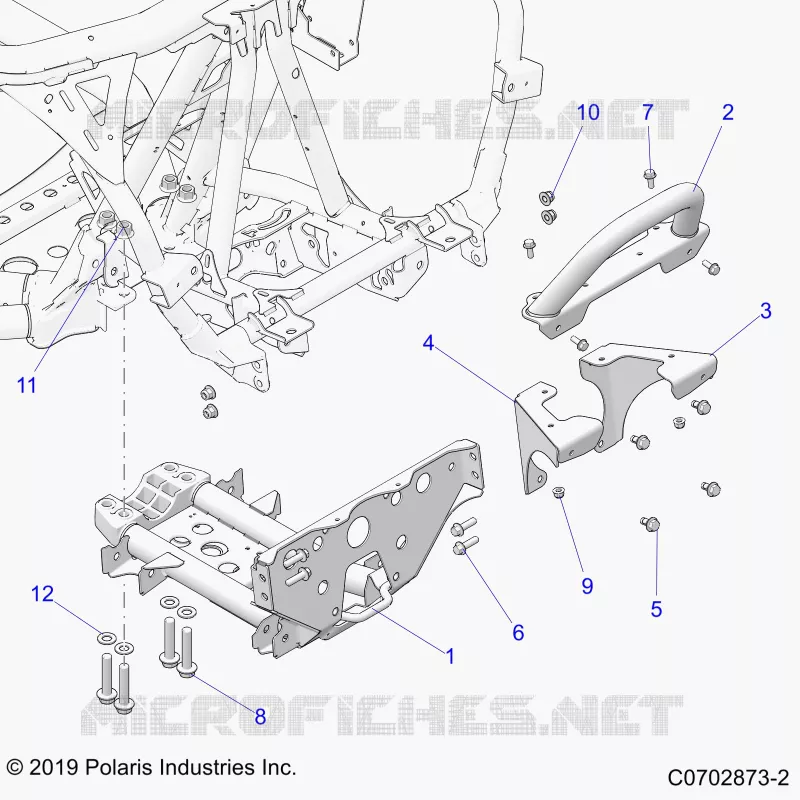 CHASSIS, MOUNTING, FRONT GEARCASE