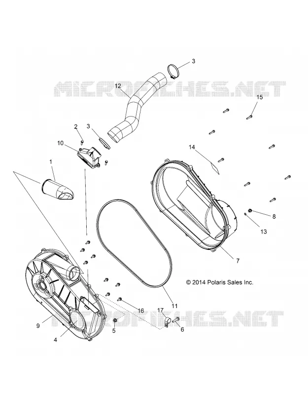 SYSTÈME DE TRANSMISSION, COUVERCLE D'EMBRAYAGE AND DUCTING