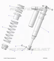 SUSPENSION, AMORTISSEUR AVANT MOUNTING, DELUXE