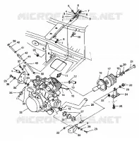 SUPPORT MOTEUR Scrambler 400 W98BC38C (4947254725A009)