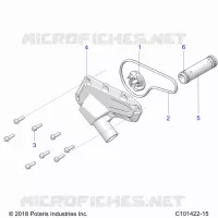 MOTEUR, WATERPUMP IMPELLER AND COVER