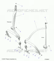 SIEGE BELT MOUNTING, FRONT