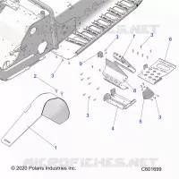 CHASSIS, FOOTREST-LH AND PROTECTION D'EMBRAYAGE