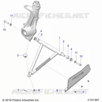 SUSPENSION, A-ARM AND SUPPORT MOUNTING