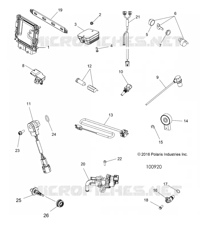 BOUTONS, SENSORS, ECU AND CONTROL MODULES