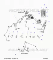 ELECTRICITE, WIRE HARNESS, CHASSIS/FUSE BLOCK, ENGINE