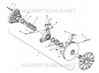 EMBRAYAGE DE TRANSMISSION ASSEMBLY SPORT 0950443, SPORT TOURING 0950243  AND EUROPEAN SP (4928822882C005)