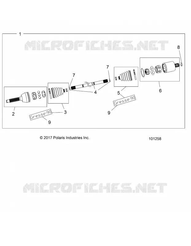 DRIVE TRAIN, CARDAN AVANT
