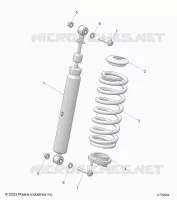 SUSPENSION, AMORTISSEUR AVANT MOUNTING