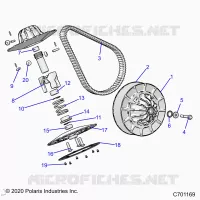 SYSTÃˆME DE TRANSMISSION, SECONDARY CLUTCH