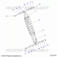 SUSPENSION, AMORTISSEUR AVANT MOUNTING
