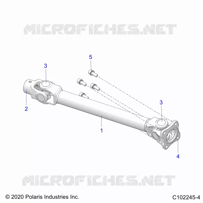 SYSTÃˆME DE TRANSMISSION, REAR PROP SHAFT