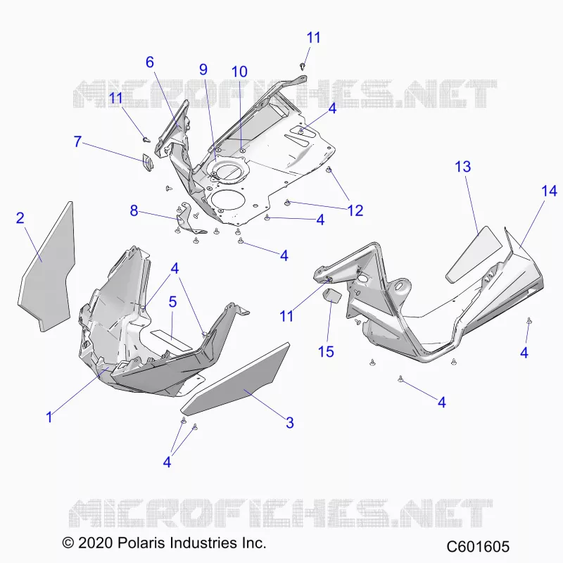 CARROSSERIE AVANT ASM./FENDERS