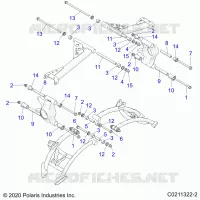SUSPENSION ARRIERE CONTROL ARM MOUNTING