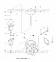 MOTEUR, CARBURATEUR, UPPER