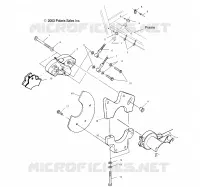 SUPPORT ETRIER DE FREIN ARRIERE