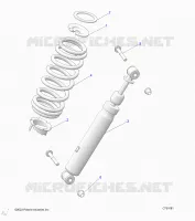 SUSPENSION, AMORTISSEUR AVANT MOUNTING
