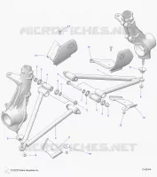 SUSPENSION, A-ARM AND SUPPORT MOUNTING