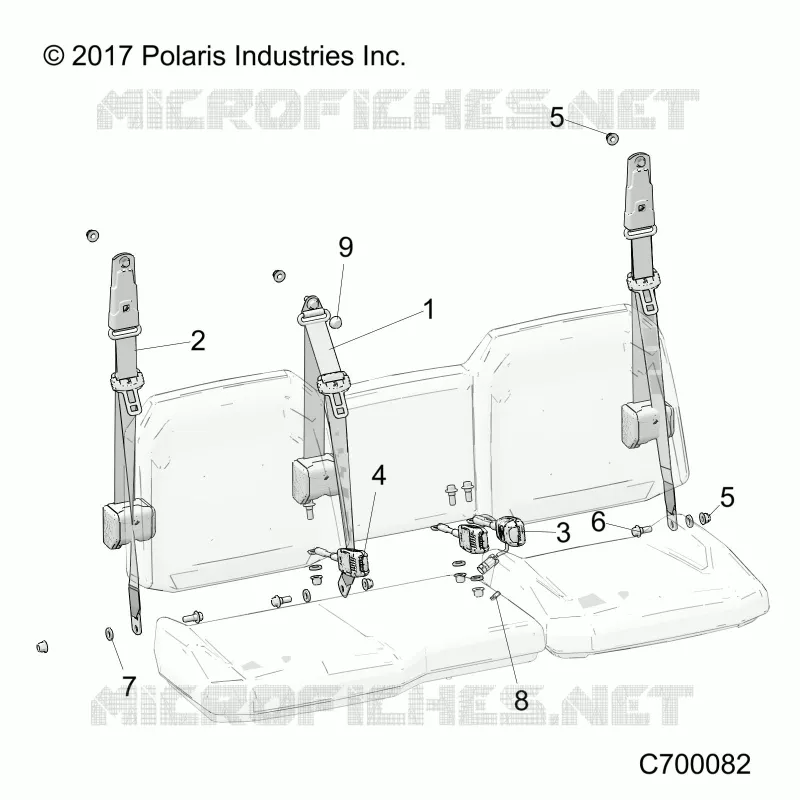SIEGE BELT MOUNTING