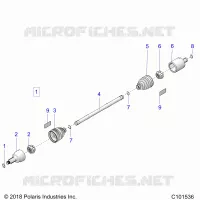 DRIVE TRAIN, TRANSMISSION AVANT SHAFT