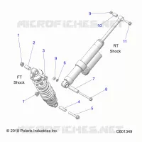 AMORTISSEUR MOUNTING, REAR SUSP.