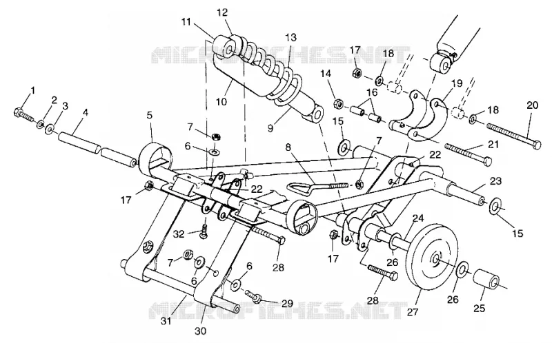 BRAS DE SUSPENSION AVANT 440 LC 0972760 (4938353835B010)