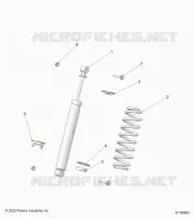 SUSPENSION, REAR SUPPORT AMORTISSEUR 