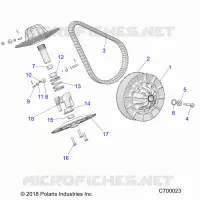 SYSTEME DE TRANSMISSION, SECONDARY CLUTCH