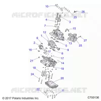 ENGINE, CRANKCASE AND VILEBREQUIN