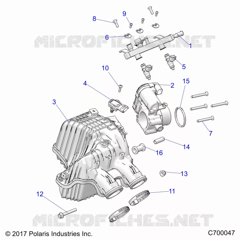 ENGINE, PRISE D'AIR MANIFOLD