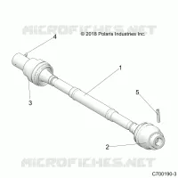 DRIVE TRAIN, ARBRE DE TRANSMISSION AVANT