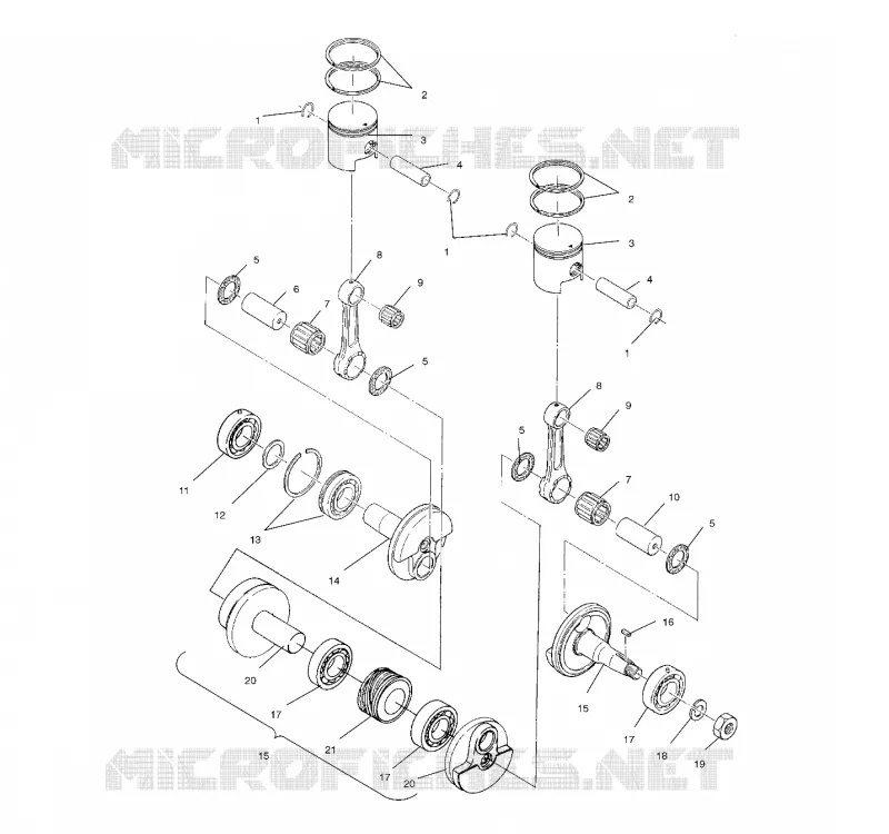 PISTON ET VILEBREQUIN