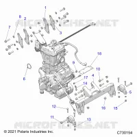 ENGINE, ENGINE AND TRANSMISSION MOUNTING