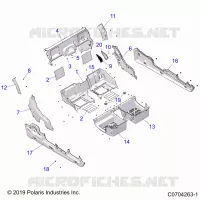 CARROSSERIE ARRIERE CLOSEOFF, FENDERS AND FLOOR