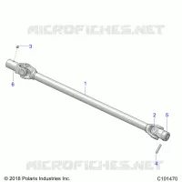 SYSTÃˆME DE TRANSMISSION, PROP SHAFT, FRONT