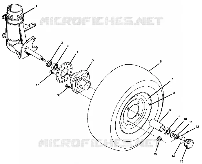 ROUE AVANT Trail Boss / W928527 (4922892289015A)