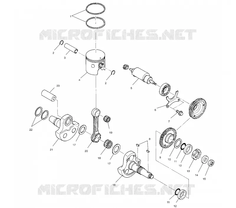 PISTON ET VILEBREQUIN