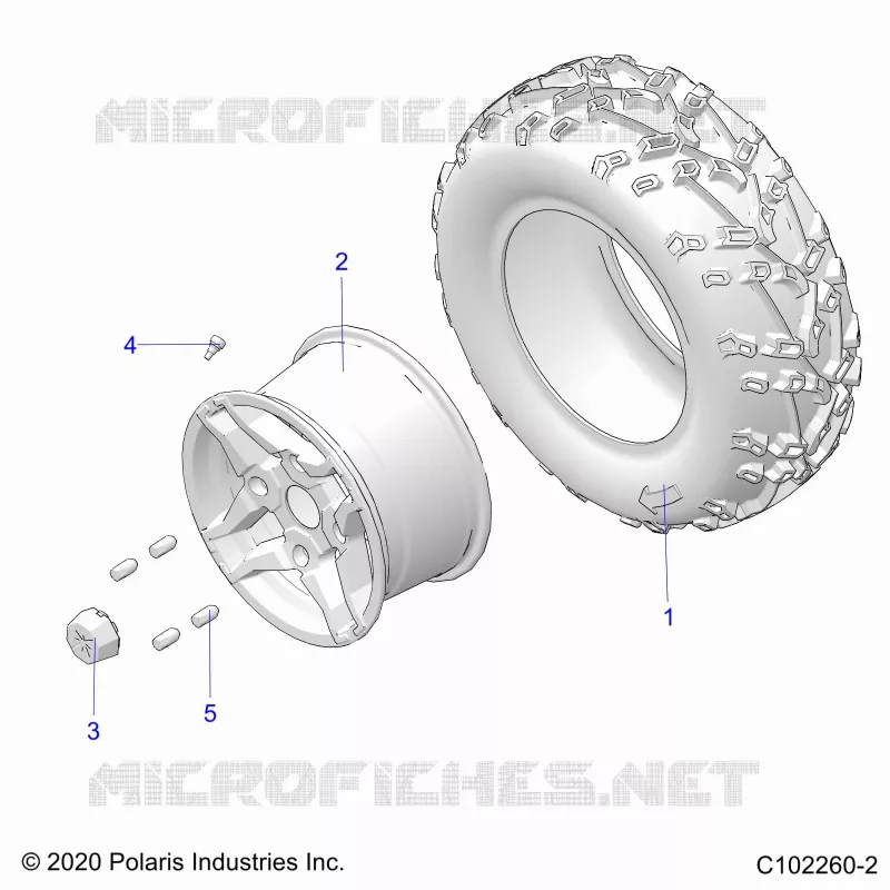 ROUES, REAR TIRE