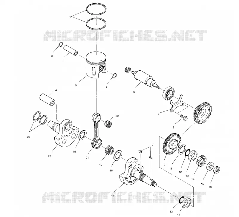 PISTON ET VILEBREQUIN (SPORT)
