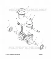 ENGINE, PISTON AND VILEBREQUIN