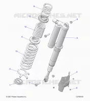 SUSPENSION, REAR SUPPORT AMORTISSEUR , ULTIMATE