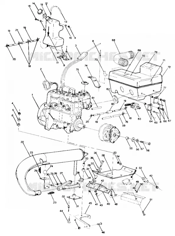 SUPPORT MOTEUR 400 (4912701270019A)