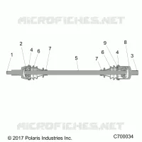 SYSTEME DE TRANSMISSION, FRONT HALF SHAFT