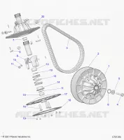 SYSTÃˆME DE TRANSMISSION, SECONDARY CLUTCH