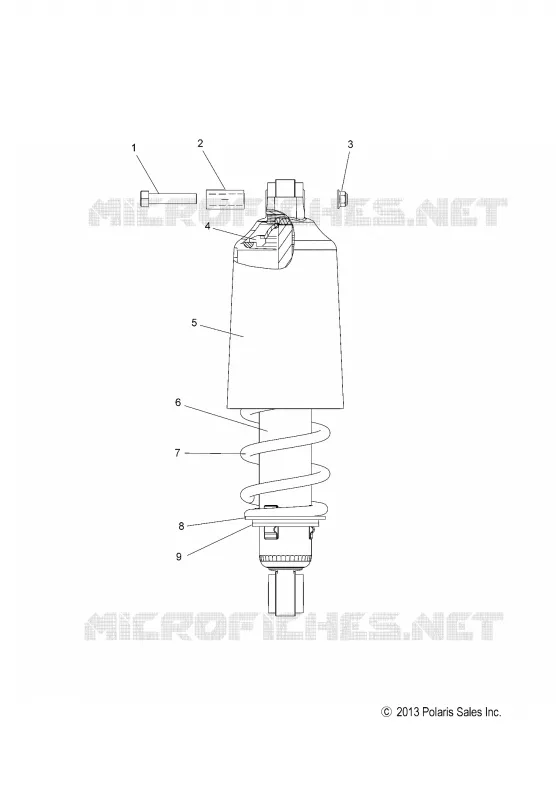 SUSPENSION, AMORTISSEUR, FRONT TRACK (7043995)