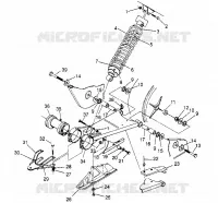 BRAS OSCILLANT ET AMORTISSEUR ARRIERE 4x4 300 W948130 (4926762676B013)